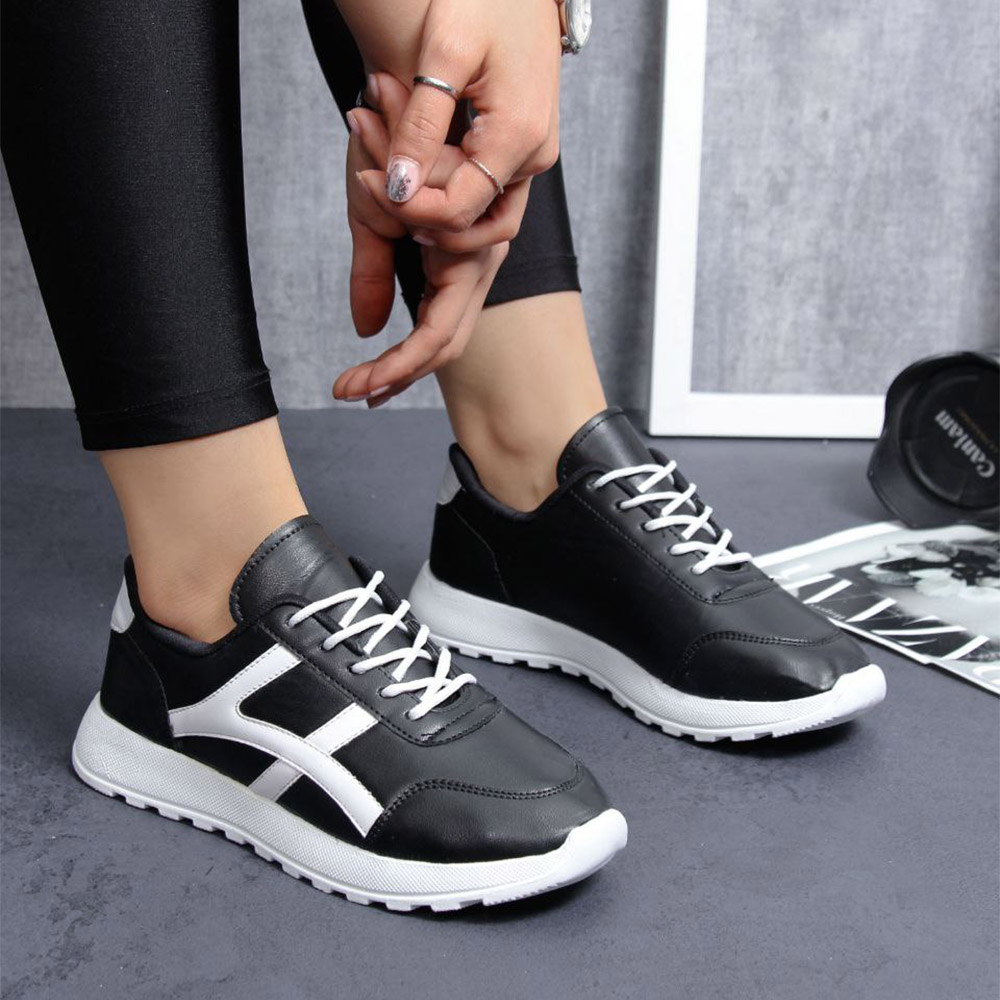 کفش ریبوک زنانه مشکی سفید 